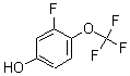结构式 CAS# 177596-38-2, 3-氟-4-(三氟甲氧基)苯酚