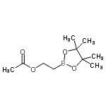 structure of CAS# 177950-06-0, 2-(4,4,5,5-Tetramethyl-1,3,2-Dioxaborolan-2-Yl)Ethyl Acetate;1,3,2-DIO<wbr>XABOROLAN<wbr>E-2-ETHAN<wbr>OL,4,4,5,<wbr>5-TETRAME<wbr>THYL-, 2-<wbr>ACETATE;2-(4,4,5,5-Tetramethyl-1,3,2-dioxaborolan-2-yl)ethyl acetate
