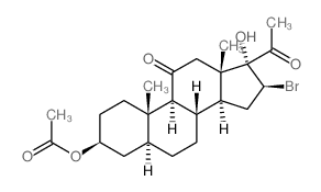 structure of CAS# 1780-97-8, [(3S,5S,8S,9S,10S,13S,14S,16S,17R)-17-Acetyl-16-Bromo-17-Hydroxy-10,13-Dimethyl-11-Oxo-2,3,4,5,6,7,8,9,12,14,15,16-Dodecahydro-1H-Cyclopenta[a]Phenanthren-3-Yl] Acetate;Acetic Acid [(3S,5S,8S,9S,10S,13S,14S,16S,17R)-17-Acetyl-16-Bromo-17-Hydroxy-10,13-Dimethyl-11-Oxo-2,3,4,5,6,7,8,9,12,14,15,16-Dodecahydro-1H-Cyclopenta[A]Phenanthren-3-Yl] Ester;Acetic Acid [(3S,5S,8S,9S,10S,13S,14S,16S,17R)-17-Acetyl-16-Bromo-17-Hydroxy-11-Keto-10,13-Dimethyl-2,3,4,5,6,7,8,9,12,14,15,16-Dodecahydro-1H-Cyclopenta[A]Phenanthren-3-Yl] Ester;[(3S,5S,8S,9S,10S,13S,14S,16S,17R)-16-Bromo-17-Ethanoyl-17-Hydroxy-10,13-Dimethyl-11-Oxo-2,3,4,5,6,7,8,9,12,14,15,16-Dodecahydro-1H-Cyclopenta[A]Phenanthren-3-Yl] Ethanoate