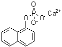 结构式 CAS# 17805-69-5, 1-萘基磷酸酯钙盐