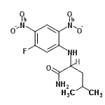 structure of CAS# 178065-29-7, N<Sup>2</Sup>-(5-Fluoro-2,4-Dinitrophenyl)Leucinamide;N<sup>2</sup>-(5-Fluor-2,4-dinitrophenyl)leucinamid;N<sup>2</sup>-(5-Fluoro-2,4-dinitrophenyl)leucinamide;N<sup>2</sup>-(5-Fluoro-2,4-dinitrophényl)leucinamide