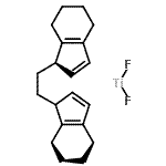 structure of CAS# 178177-04-3, (1'R)-1,1'-(1,2-Ethanediyl)Bis-4,5,6,7-Tetrahydro-1H-Indene - Difluorotitanium (1:1)