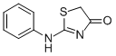 structure of CAS# 17823-27-7, 2-Phenylamino-Thiazol-4-One;2-(Cyclohexylamino)Thiazol-4-One;2-(Cyclohexylamino)-4-Thiazolone;Zinc00535412