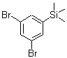 结构式 CAS# 17878-23-8, (3,5-二溴苯基)(三甲基)硅烷