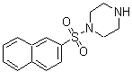 结构式 CAS# 179051-76-4, 1-(2-萘磺酰基)哌嗪