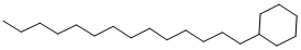 structure of CAS# 1795-18-2, n-Tetradecylcyclohexane;Myristylcyclohexane;1-Cyclohexyltetradecane;Cyclohexane, Tetradecyl-