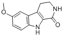 structure of CAS# 17952-87-3, 2,3,4,9-Tetrahydro-6-Methoxy-1H-Pyrido[3,4-b]Indol-1-One;6-Methoxy-2,3,4,9-Tetrahydro-$B-Carbolin-1-One;6-Methoxy-2,3,4,9-Tetrahydro-Beta-Carbolin-1-One;Bas 04380718