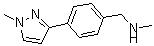 结构式 CAS# 179873-47-3, N-甲基-4-(1-甲基-1H-吡唑-3-基)-苯甲胺