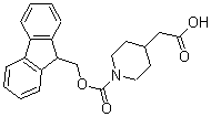 structure of CAS# 180181-05-9, 1-[(9H-Fluoren-9-Ylmethoxy)Carbonyl]-4-Piperidineaceticacid