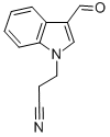 结构式 CAS# 18109-11-0, 3-(3-甲酰基-1H-吲哚-1-基)丙腈