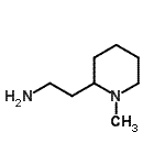 结构式 CAS# 18128-28-4, 2-(1-甲基-2-哌啶基)乙胺