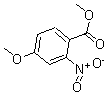 structure of CAS# 181871-73-8, 4-Methoxy-2-Nitro-Benzoic Acid Methyl Ester;Benzoic Acid, 4-Methoxy-2-Nitro-, Methyl Ester;4-METHOXY-2-NITRO-BENZOIC ACID METHYL ESTER;METHYL 4-METHOXY-2-NITROBENZOATE