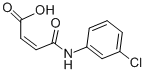 结构式 CAS# 18196-80-0, (2Z)-4-[(3-氯苯基)氨基]-4-氧代-2-丁烯酸