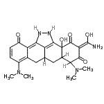 CAS#: 182004-72-4， (4Z)-4-[Amino(Hydroxy)Methylene]-6,9-Bis(Dimethylamino)-2B-Hydroxy-1,2,6A,7,7A,8-Hexahydrobenzo[g]Naphtho[1,2,3-Cd]Indazole-3,5,12(2Bh,4H,6H)-Trione