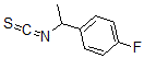structure of CAS# 182565-27-1, 1-Fluoro-4-(1-Isothiocyanatoethyl)-Benzene;4-Fluoro-Alpha-Methylbenzyl Isothiocyanate 97%;4-Fluoro-Alpha-Methylbenzylisothiocyanate97%;(+/-)-1-(4-FLUOROPHENYL)ETHYL ISOTHIOCYANATE