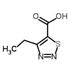 structure of CAS# 183302-40-1, 4-Ethyl-1,2,3-Thiadiazole-5-Carboxylic Acid;4-Ethyl-[1,2,3]thiadiazole-5-carboxylic acid;4-Ethyl-[1,2,3]thiadiazole-5-carboxylicacid;MFCD07325237