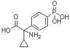 structure of CAS# 183364-82-1, Amino(Cyclopropyl)(4-Phosphonophenyl)Acetic Acid;(RS)-a-Cyclopropyl-4-phosphonophenylglycine;(RS)-CPPG;[183364-82-1]