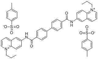 CAS#: 18355-45-8， 6,6'-(4,4'-Biphenylylenebis(Carbonylimino))Bis(1-Propylquinolinium) Ditosylate