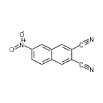 structure of CAS# 184026-06-0, 6-Nitro-2,3-Naphthalenedicarbonitrile;2,3-Dicyano-6-nitronaphthalene