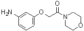 结构式 CAS# 184944-87-4, 2-(3-氨基苯氧基)-1-(4-吗啉基)乙酮