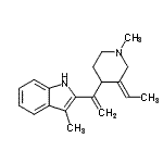 CAS#: 1850-33-5， 2-{1-[(3Z)-3-Ethylidene-1-Methyl-4-Piperidinyl]Vinyl}-3-Methyl-1H-Indole
