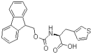结构式 CAS# 186320-06-9, alpha-[[(9H-芴-9-基甲氧基)羰基]氨基]-(alphaS)-3-噻吩丙酸