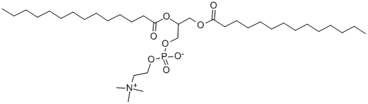 structure of CAS# 18656-38-7, 4-Hydroxy-N,N,N-Trimethyl-10-Oxo-7-[(1-Oxotetradecyl)Oxy]-3,5,9-Trioxa-4-Phosphatricosan-1-Aminium Inner Salt 4-Oxide;2,3-Di(Tetradecanoyloxy)Propyl 2-Trimethylammonioethyl Phosphate;2,3-Bis(1-Oxotetradecoxy)Propyl 2-Trimethylammonioethyl Phosphate;1,2-Ditetradecanoyl-Rac-Glycerol-3-Phosphocholine
