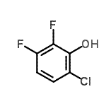 structure of CAS# 186590-18-1, 6-Chloro-2,3-Difluorophenol
