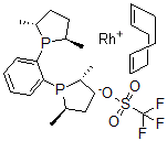 structure of CAS# 187682-63-9, (-)-1,2(2R,5R)-2,5-(Dimethylphospholano)Benzene(Cyclooctadiene)Rhodium(I) Trifluoromethanesulfonate
