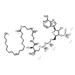 结构式 CAS# 188824-37-5, 辅酶A,S-(9Z)-9-十八碳烯酸酯单锂盐