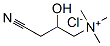 structure of CAS# 18933-33-0, (3-Cyano-2-Hydroxypropyl)Trimethylammonium Chloride;(3-Cyano-2-Hydroxy-Propyl)-Trimethyl-Ammonium Chloride;(3-Cyano-2-Hydroxypropyl)-Trimethylammonium Chloride;(3-Cyano-2-Hydroxy-Propyl)-Trimethyl-Azanium Chloride