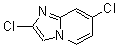 structure of CAS# 190074-50-1, 2,7-Dichloro-Imidazo[1,2-a]Pyridine;Imidazo[1,2-A]Pyridine, 2,7-Dichloro-;2,7-DICHLORO-IMIDAZO[1,2-A]PYRIDINE