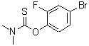 结构式 CAS# 190648-99-8, O-(4-溴-2-氟苯基)二甲基硫代氨基甲酸酯