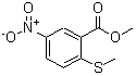 structure of CAS# 191604-70-3, Methyl 2-(Methylsulfanyl)-5-Nitrobenzoate;BENZOIC ACID,2-(METHYLTHIO)-5-NITRO-, METHYL ESTER;Methyl 2-(methylsulfanyl)-5-nitrobenzoate;MFCD00052234