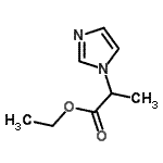structure of CAS# 191725-71-0, Ethyl 2-(1H-Imidazol-1-Yl)Propanoate;1H-imidazole-1-acetic acid, α-methyl-, ethyl ester;ethyl 2-(1H-imidazol-1-yl)propanoate;MFCD16089640