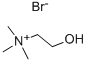 structure of CAS# 1927-06-6, Choline Bromide;2-Hydroxyethyl-Trimethyl-Ammonium Bromide;2-Hydroxyethyl-Trimethylammonium Bromide;2-Hydroxyethyl-Trimethyl-Azanium Bromide