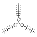 structure of CAS# 193197-68-1, Tris[4-(Tridecafluorohexyl)Phenyl]Phosphine;tris(4-tridecafluorohexylphenyl)phosphine;TRIS[4- PHENYL]PHOSPHINE;tris[4-(1<wbr>,1,2,2,3,<wbr>3,4,4,5,5<wbr>,6,6,6-tr<wbr>idecafluo<wbr>rohexyl)p<wbr>henyl]pho<wbr>sphane