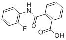 structure of CAS# 19336-75-5, 2-[[(2-Fluorophenyl)Amino]Carbonyl]-Benzoic Acid;2-[[(2-Fluorophenyl)Amino]-Oxomethyl]Benzoic Acid;Oprea1_432090;Iflab1_003426