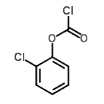 structure of CAS# 19358-41-9, 2-Chlorophenyl carbonochloridate;2-Chlorophenyl Chloroformate;2-CHLOROPHENYLCHLOROFORMATE;518441_ALDRICH