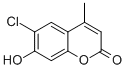 structure of CAS# 19492-02-5, 6-Chloro-7-Hydroxy-4-Methyl-2H-Chromen-2-One;6-Chloro-7-Hydroxy-4-Methyl-Chromen-2-One;6-Chloro-7-Hydroxy-4-Methyl-2-Chromenone;6-Chloro-7-Hydroxy-4-Methyl-Coumarin