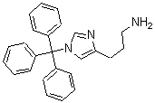 结构式 CAS# 195053-89-5, 1-(三苯基甲基)-1H-咪唑-4-丙胺