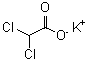structure of CAS# 19559-59-2, Potassium Dichloroacetate;Dichloro-acetic acid;POTASSIUMDICHLOROACETATE
