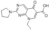 structure of CAS# 19562-30-2, Piromidic Acid;8-Ethyl-5-Oxo-2-Pyrrolidin-1-Yl-Pyrido[6,5-D]Pyrimidine-6-Carboxylic Acid;8-Ethyl-5-Oxo-2-1-Pyrrolidinyl-6-Pyrido[6,5-D]Pyrimidinecarboxylic Acid;8-Ethyl-5-Keto-2-Pyrrolidin-1-Yl-Pyrido[6,5-D]Pyrimidine-6-Carboxylic Acid