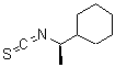结构式 CAS# 196402-21-8, [(1R)-1-异硫氰酸基乙基]环己烷