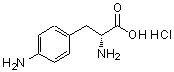 结构式 CAS# 196408-63-6, 4-氨基-D-苯基丙氨酸盐酸盐(1:1)