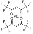structure of CAS# 19648-88-5, (T-4)-Bis(1,1,1,5,5,5-Hexafluoro-2,4-Pentanedionato)-Lead