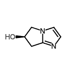 structure of CAS# 196862-45-0, (6R)-6,7-Dihydro-5H-Pyrrolo[1,2-a]Imidazol-6-Ol;(R)-6,7-dihydro-5H-pyrrolo[1,2-a]imidazol-6-ol