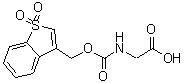 结构式 CAS# 197245-13-9, N-{[(1,1-二氧代-1-苯并噻吩-3-基)甲氧基]羰基}甘氨酸
