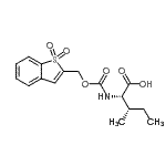 结构式 CAS# 197245-22-0, N-{[(1,1-二氧代-1-苯并噻吩-2-基)甲氧基]羰基}-L-异亮氨酸