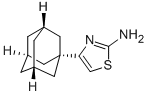 结构式 CAS# 19735-74-1, 4-(1-金刚烷基)-2-氨噻唑